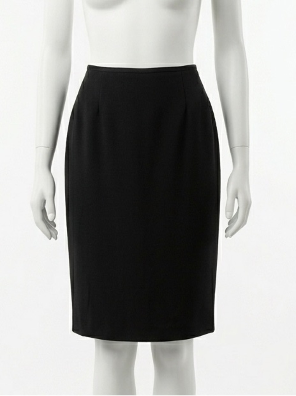 Tahari Black Pencil Skirt Classic Tailored Minimalist Corporate Workwear Size 8P